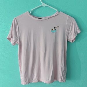Pink Ramen T Shirt Small